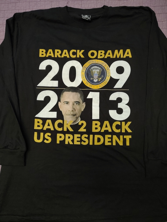 PJ's USA Other - Vintage Barack Obama 2009 2013 Back 2 Back President Long Sleeve Shirt Mens 3XL